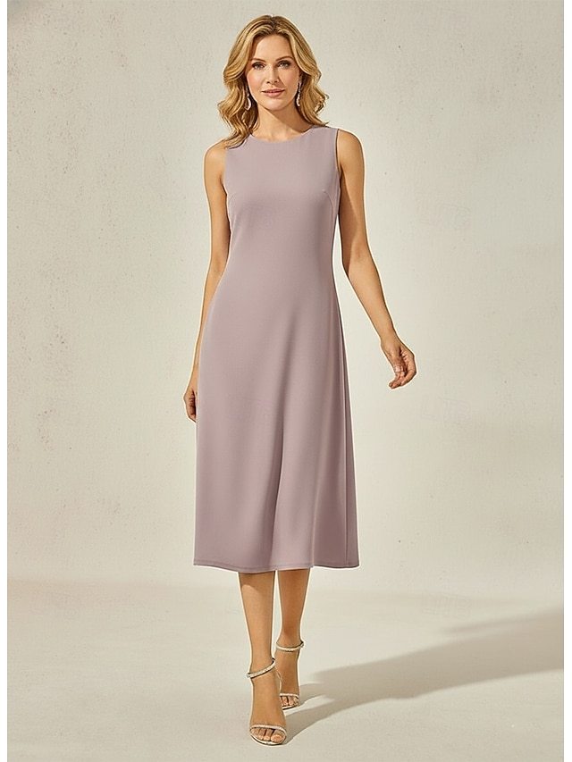 two piece a-line mother of the bride dresses wedding guest dresses ankle length tea length chiffon, supplier image 7