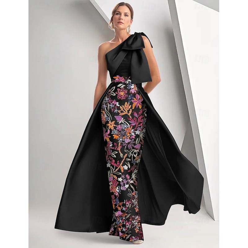 A-Line Floor Length Beaded Eembroidered Formal Dresses Mother of the Bride Dress Evening Gown