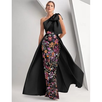 A-Line Floor Length Beaded Eembroidered Formal Dresses Mother of the Bride Dress Evening Gown