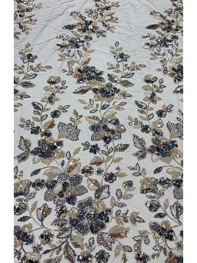 a-line ankle length mother of the bride dresses 3/4 length sleeve scoop neck elegant luxurious sparkle & shine chiffon with beading, supplier image 7