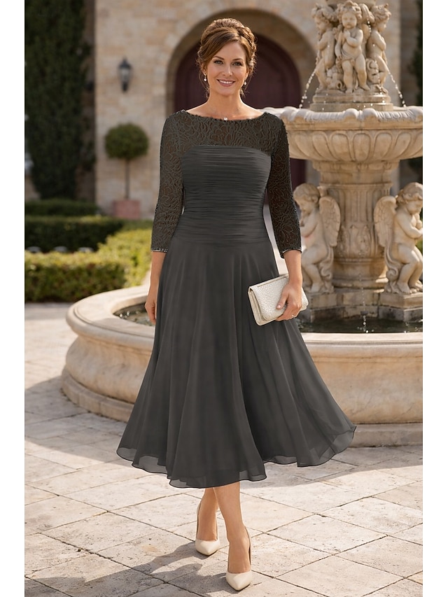 a-line mother of the bride dresses wedding guest dresses cocktail dresses party dresses ankle length, supplier image 12