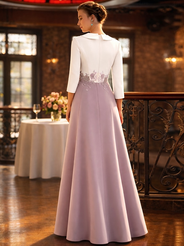 two piece jumpsuit pantsuit mother of the bride dresses ankle length lace with appliques v neck, supplier image 3