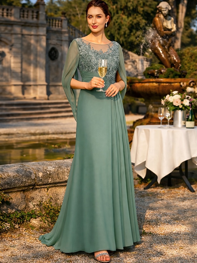 sheath column mother of the bride dresses wedding guest dresses formal dresses evening gown chiffon, supplier image 1