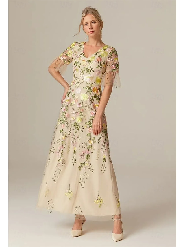 a-line mother of the bride dresses wedding guest dresses cocktail dresses party dresses ankle length, supplier image 1