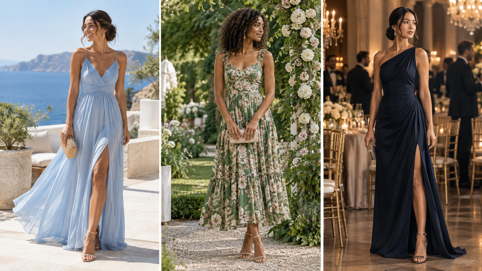 Wedding guest dresses for beach, garden and black-tie celebrations