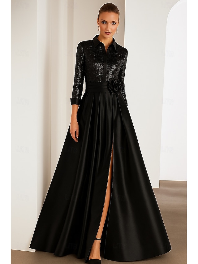 a-line mother of the bride dresses wedding guest dresses formal dresses floor length satin elegant, supplier image 2