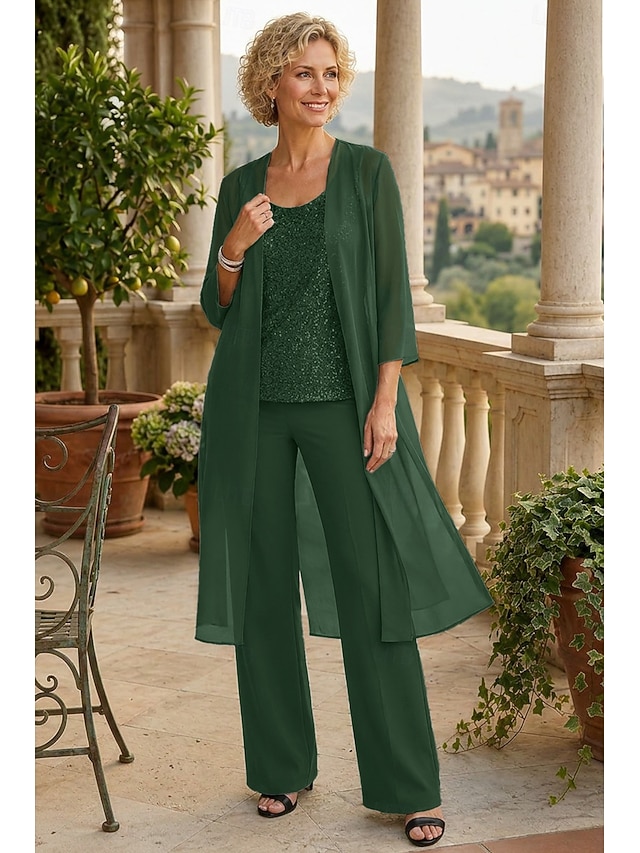 Chiffon 3/4 sleeve mother of the bride evening wedding guest cape wrap