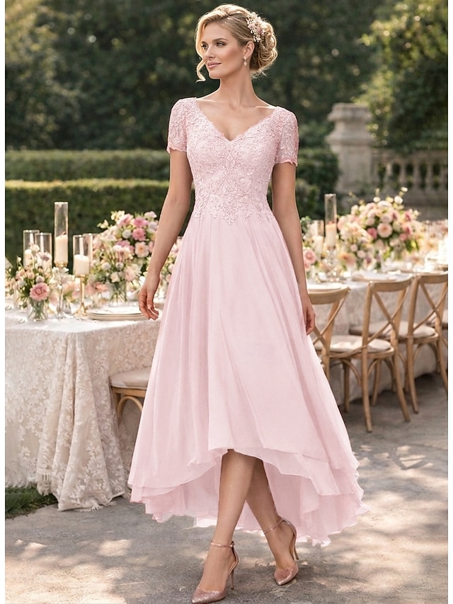 a-line mother of the bride dresses wedding guest dresses cocktail dresses party dresses asymmetrical, supplier image 9