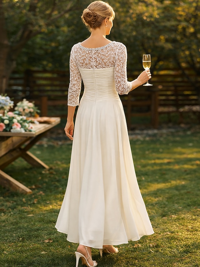a-line mother of the bride dresses wedding guest dresses cocktail dresses party dresses ankle length, supplier image 2