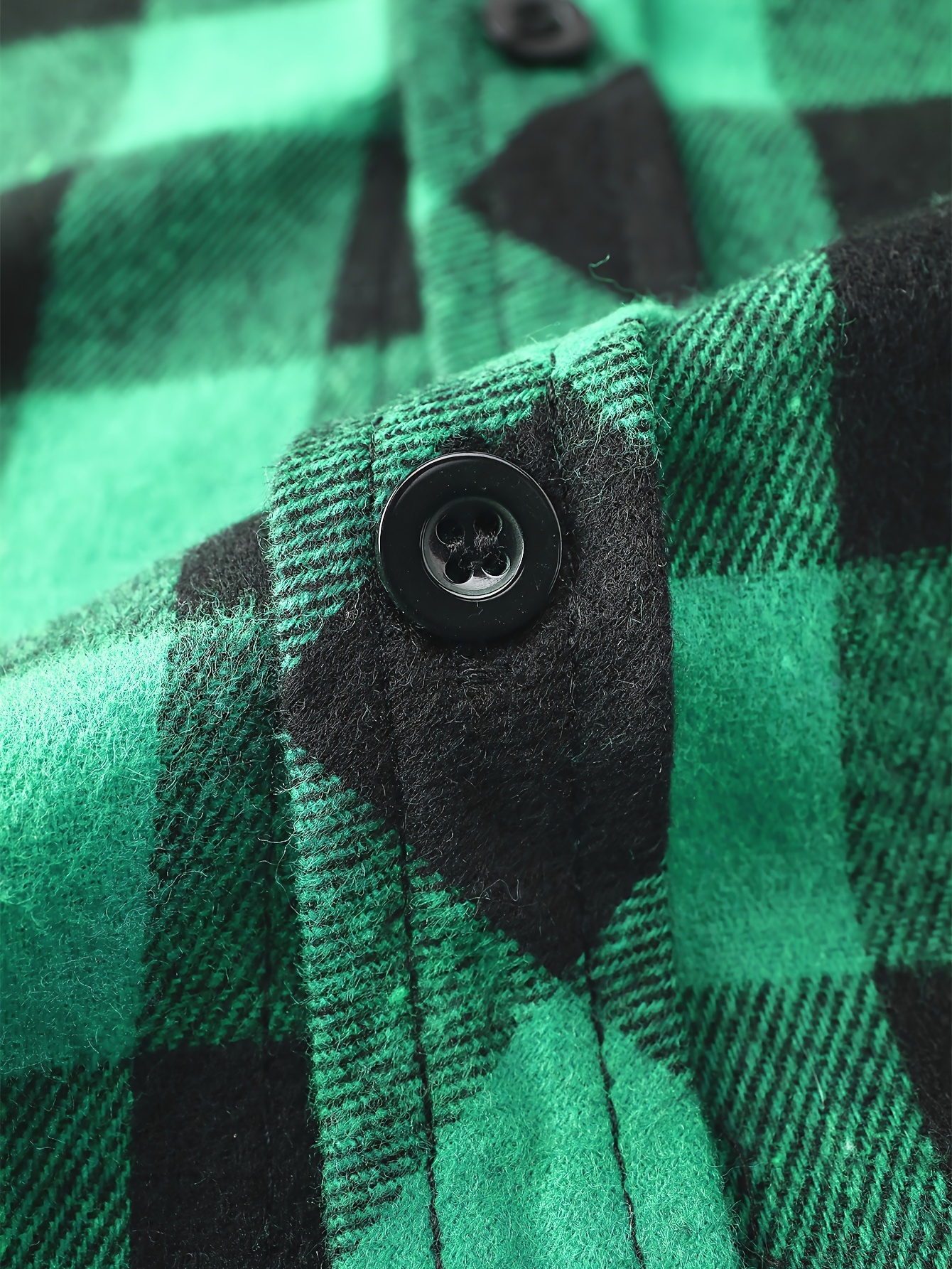 plaid shirt coat for men long sleeve casual regular fit button up hooded shirts jacket details 9