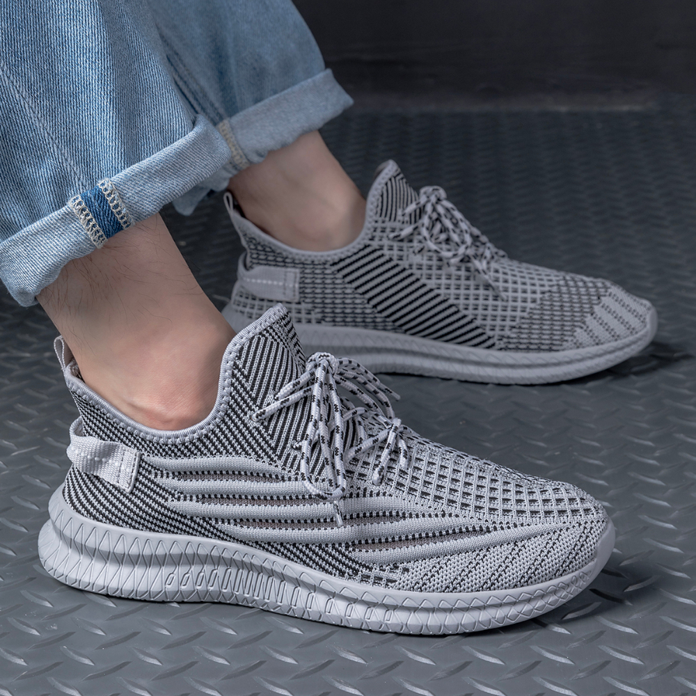 mens lace up sneakers casual walking shoes comfortable and breathable details 8