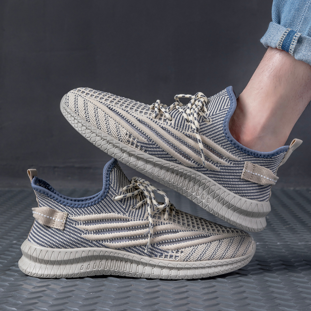 mens lace up sneakers casual walking shoes comfortable and breathable details 4