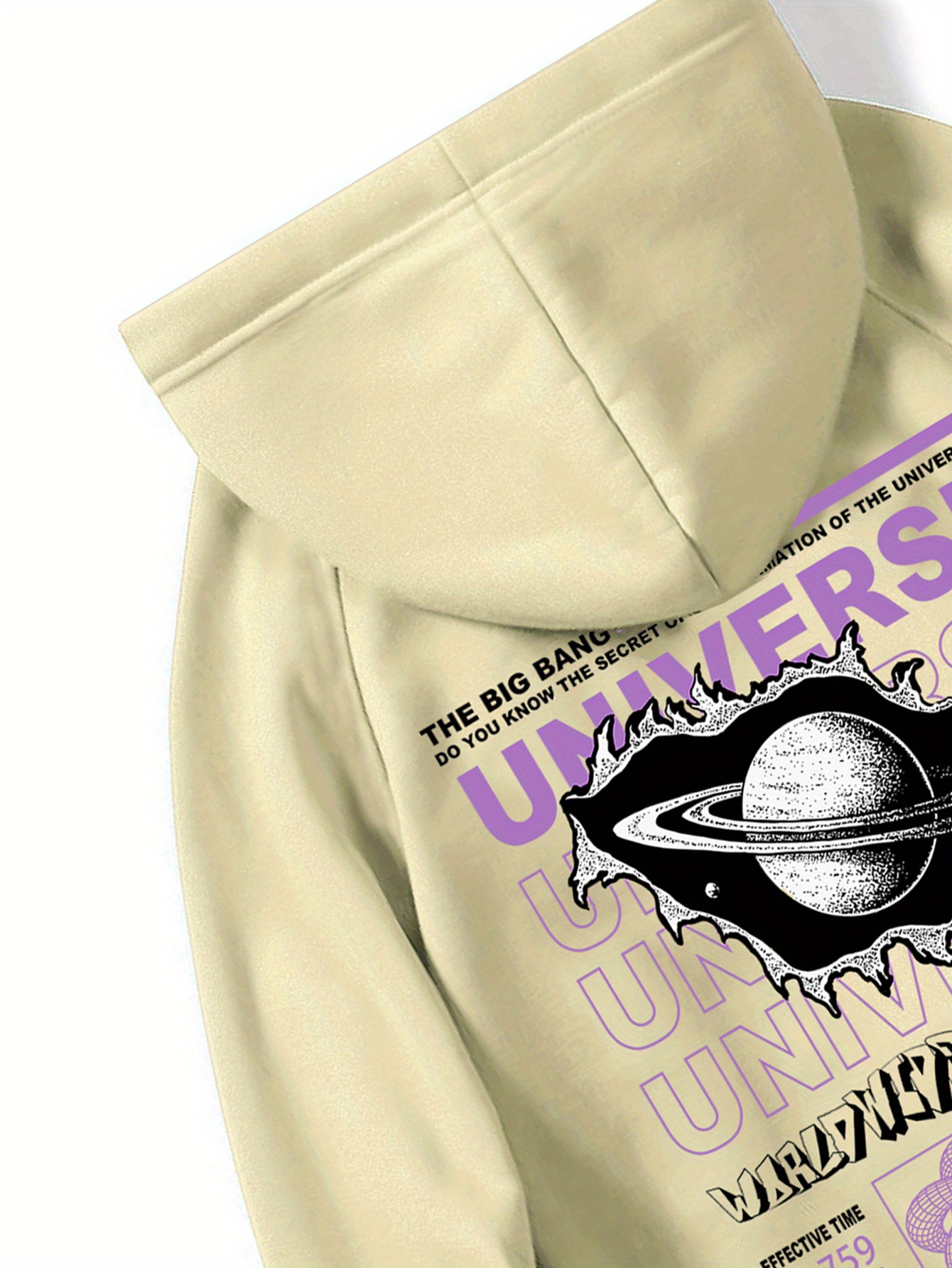 fleece hoodies street casual sports and fashionable with kangaroo pocket mens long sleeve universe print sweatshirt suitable for outdoor sports for autumn and winter fashionable and versatile can be paired with hip hop necklace details 14