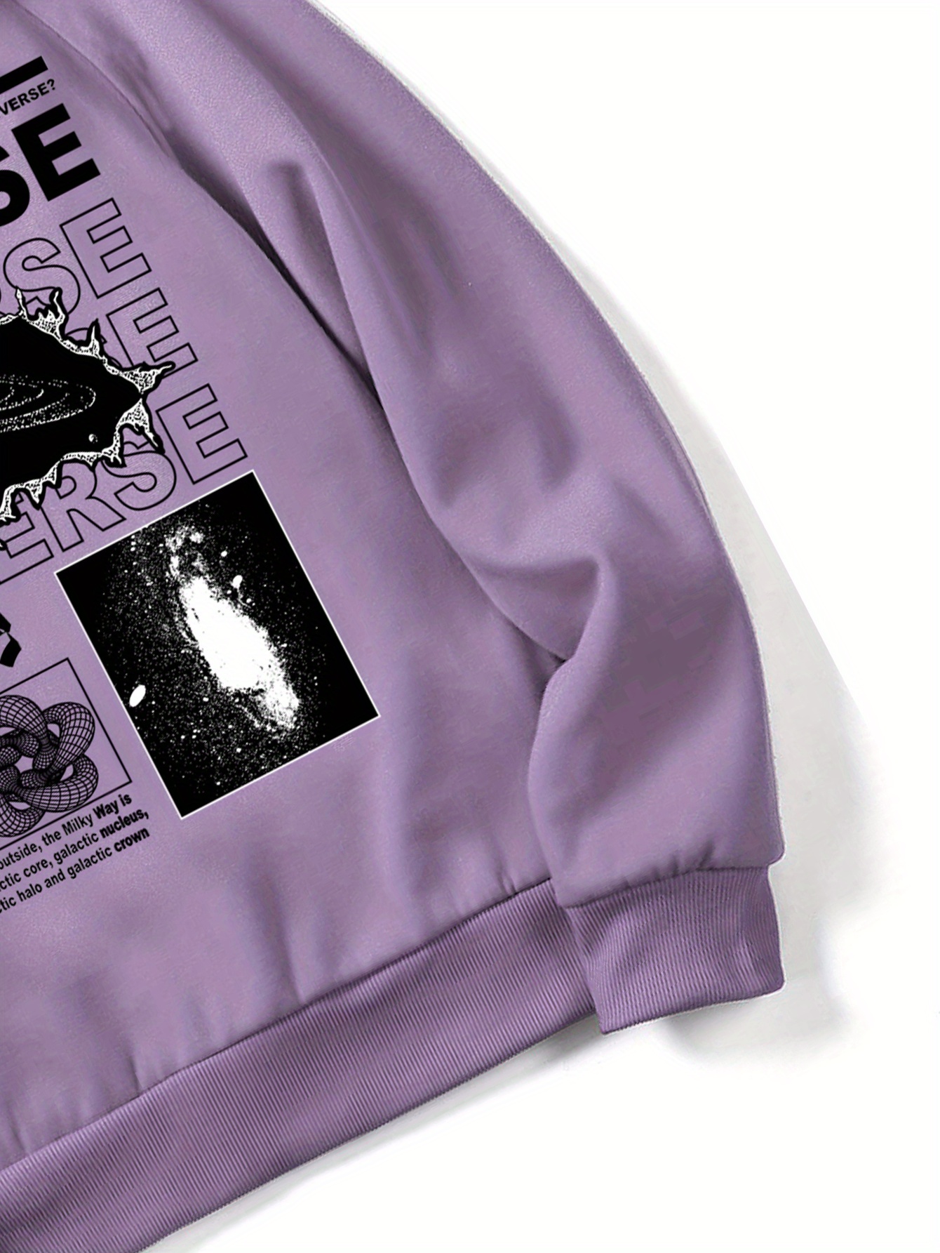 fleece hoodies street casual sports and fashionable with kangaroo pocket mens long sleeve universe print sweatshirt suitable for outdoor sports for autumn and winter fashionable and versatile can be paired with hip hop necklace details 2