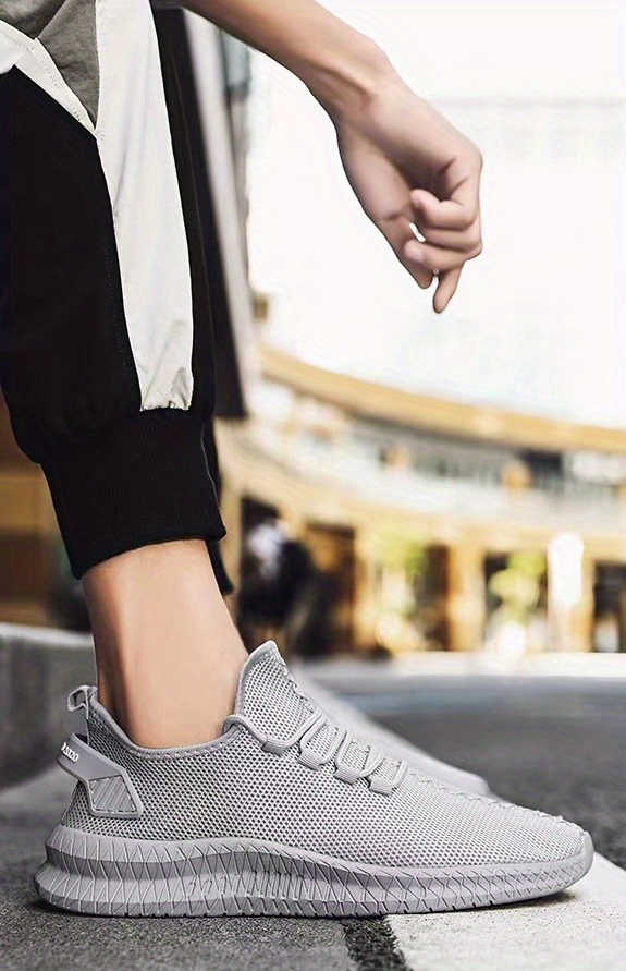 mens slip on sneakers with shoelaces odor resistant athletic shoes lightweight and breathable details 4