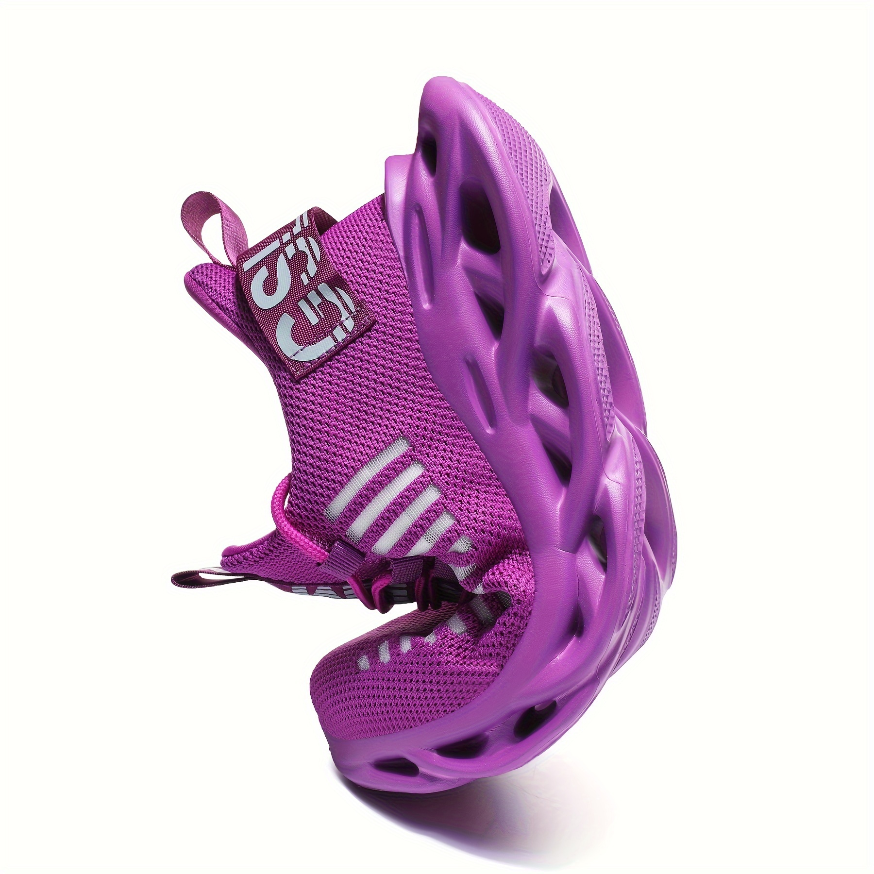 mens woven knit breathable multi colours selectable blade type running shoes comfy non slip durable sneakers for mens outdoor activities details 4