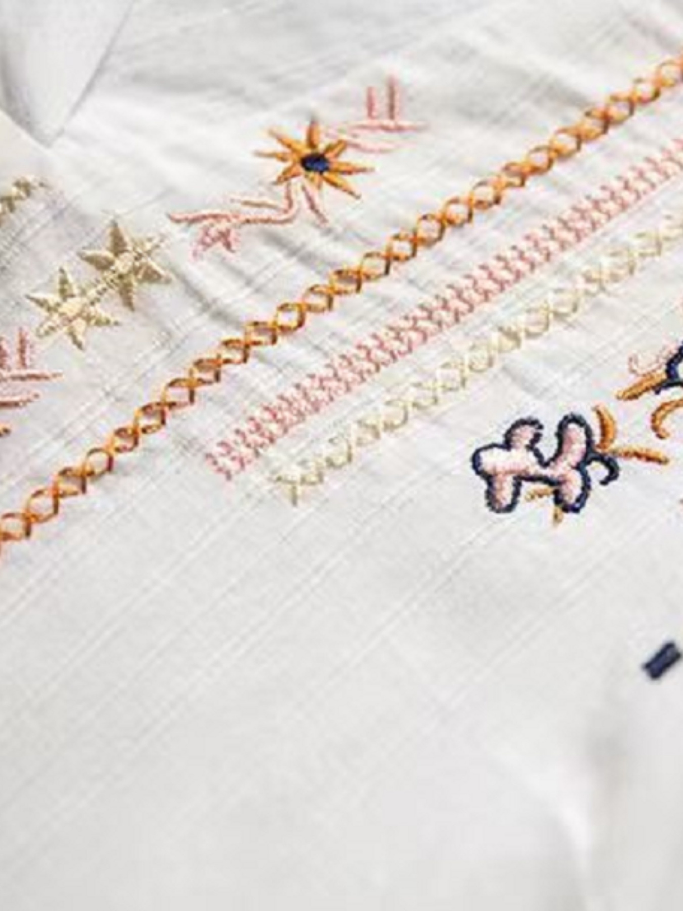 embroidery ethnic style v neck shirt casual long sleeve spring autumn shirts tops womens clothing details 9