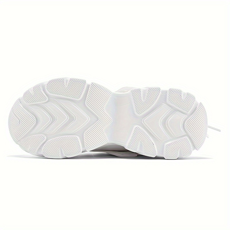 mens solid lace up chunky shoes vintage comfy non slip sneakers for mens outdoor activities details 6