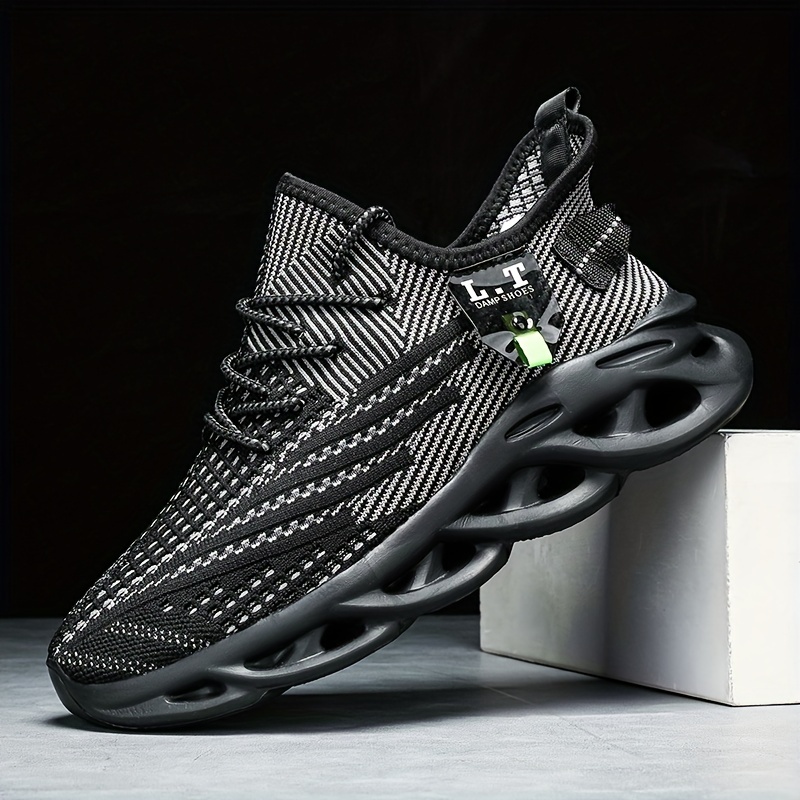 mens blade sneakers shock absorbing sneakers athletic shoes breathable lace ups details 4