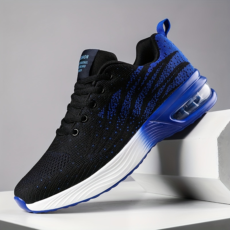 mens wear resistant sneakers air cushioned athletic shoes breathable lace ups running basketball workout gym for halloween details 5