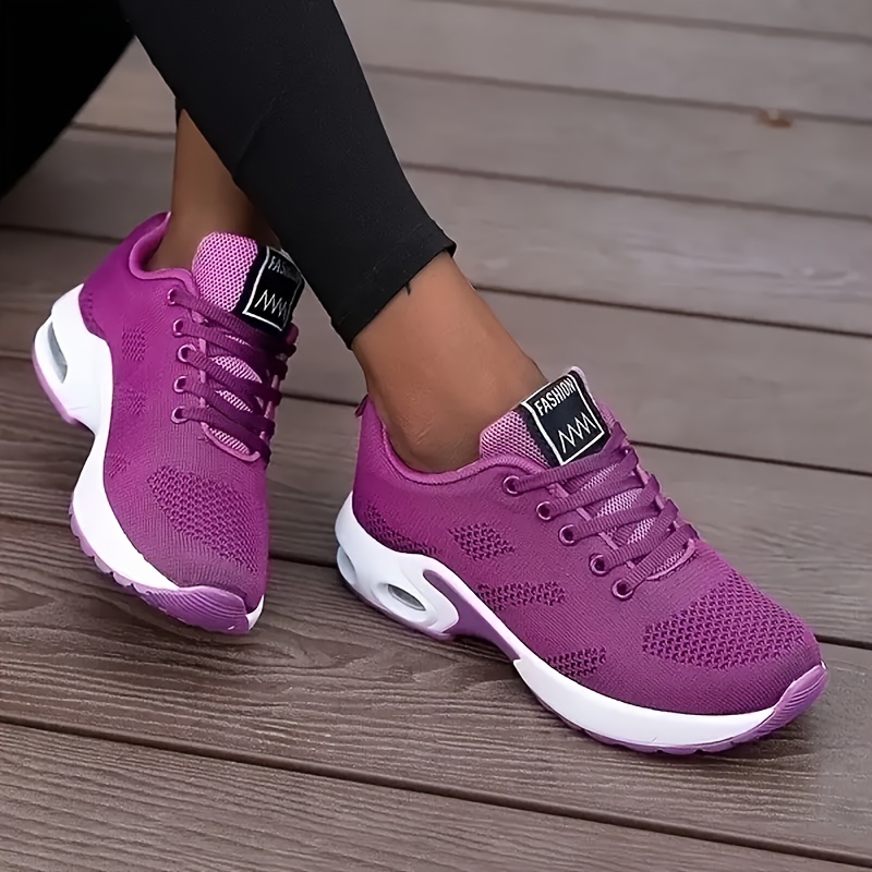 womens breathable mesh chunky sneakers casual lace up outdoor shoes lightweight low top sport shoes details 3