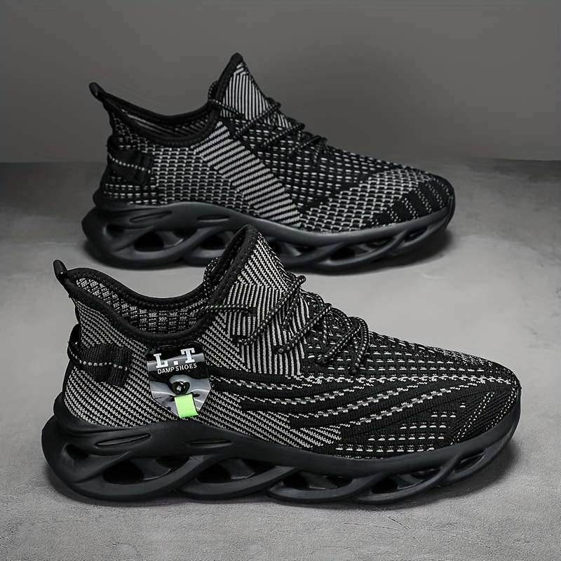 mens blade sneakers shock absorbing sneakers athletic shoes breathable lace ups details 3