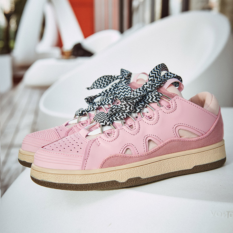 womens leopard print platform sneakers retro lace up low to sports shoes casual comfortable shoes details 3