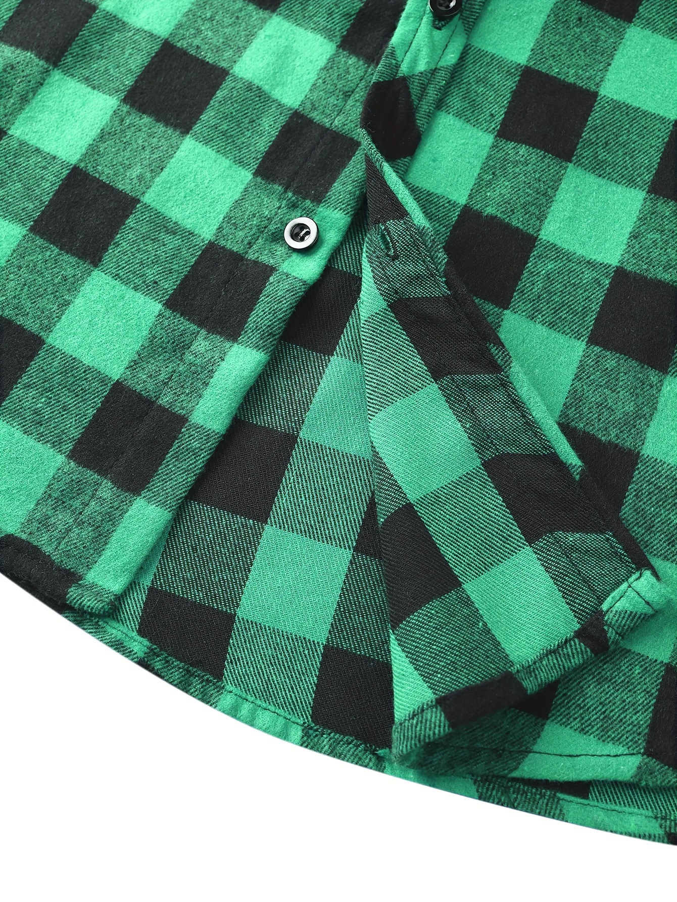 plaid shirt coat for men long sleeve casual regular fit button up hooded shirts jacket details 8