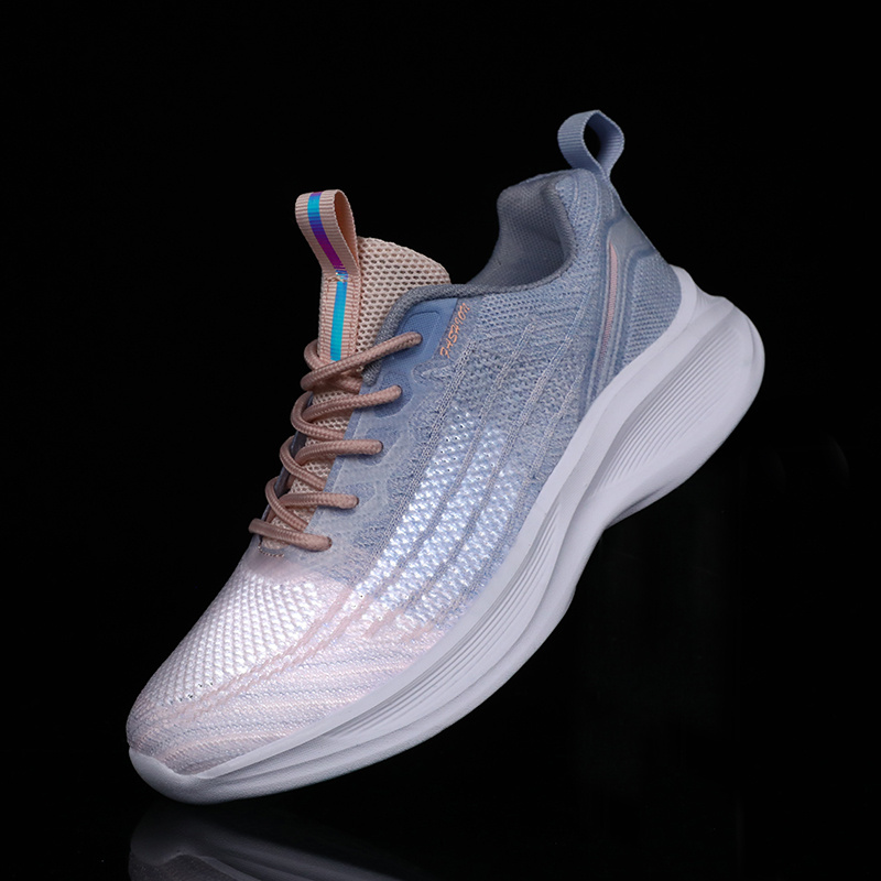 women lightweight breathable flying weave running shoes details 6