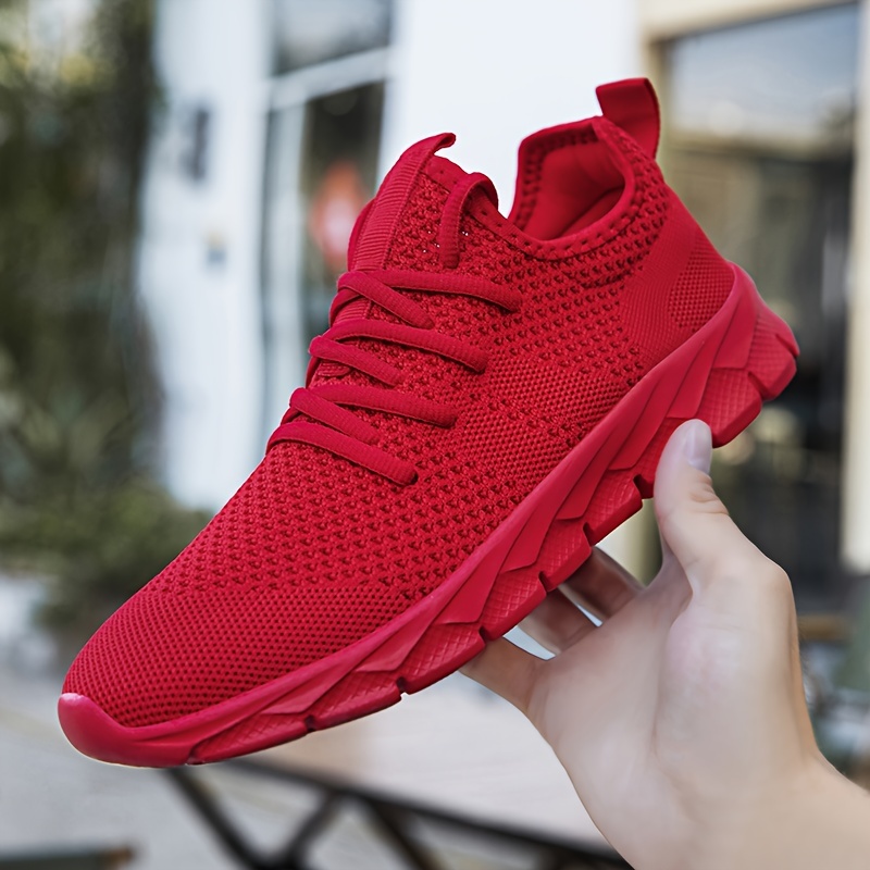 mens running shoes lightweight sneakers athletic shoes breathable lace ups details 8