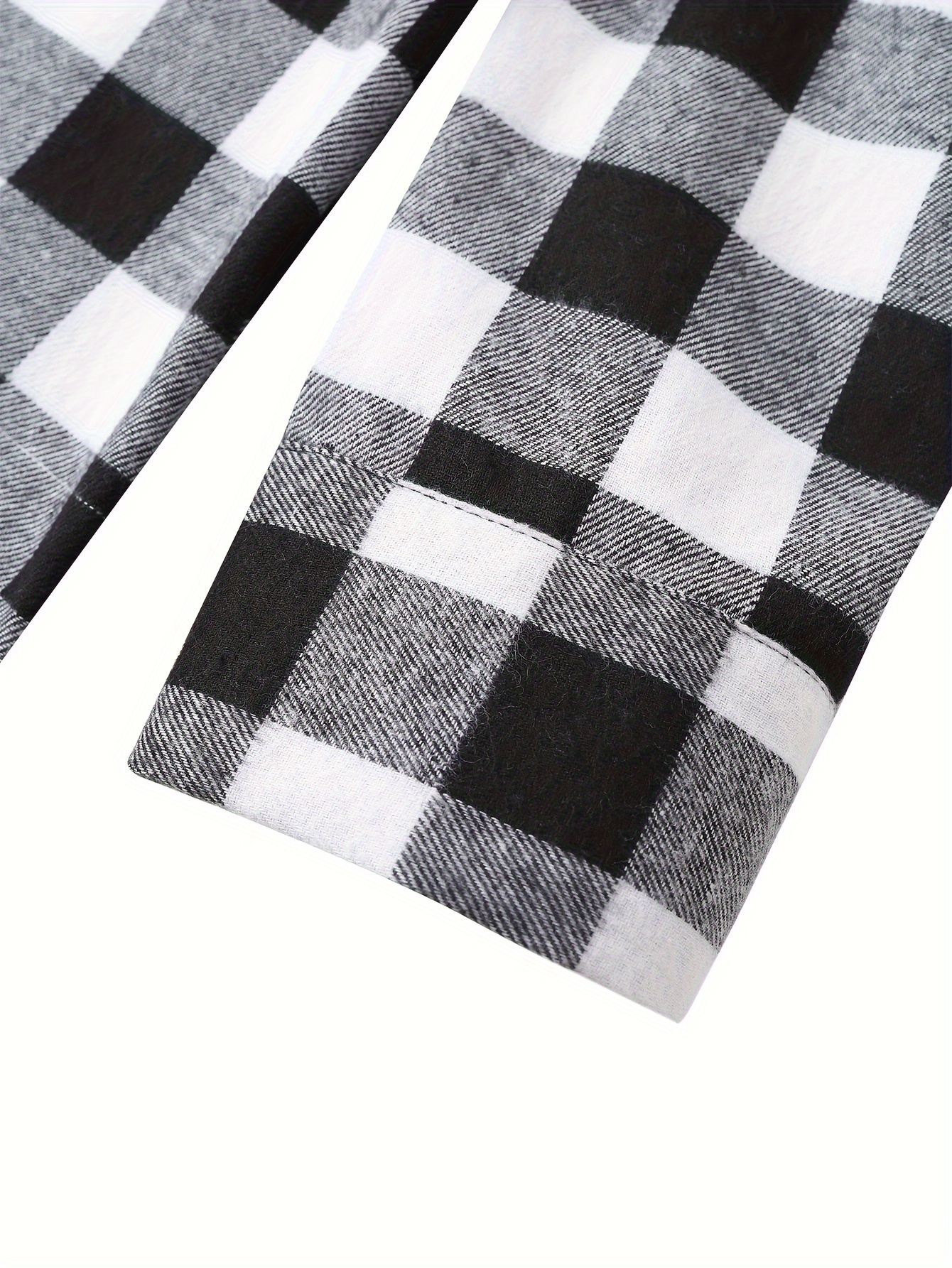 plaid shirt coat for men long sleeve casual regular fit button up hooded shirts jacket details 39