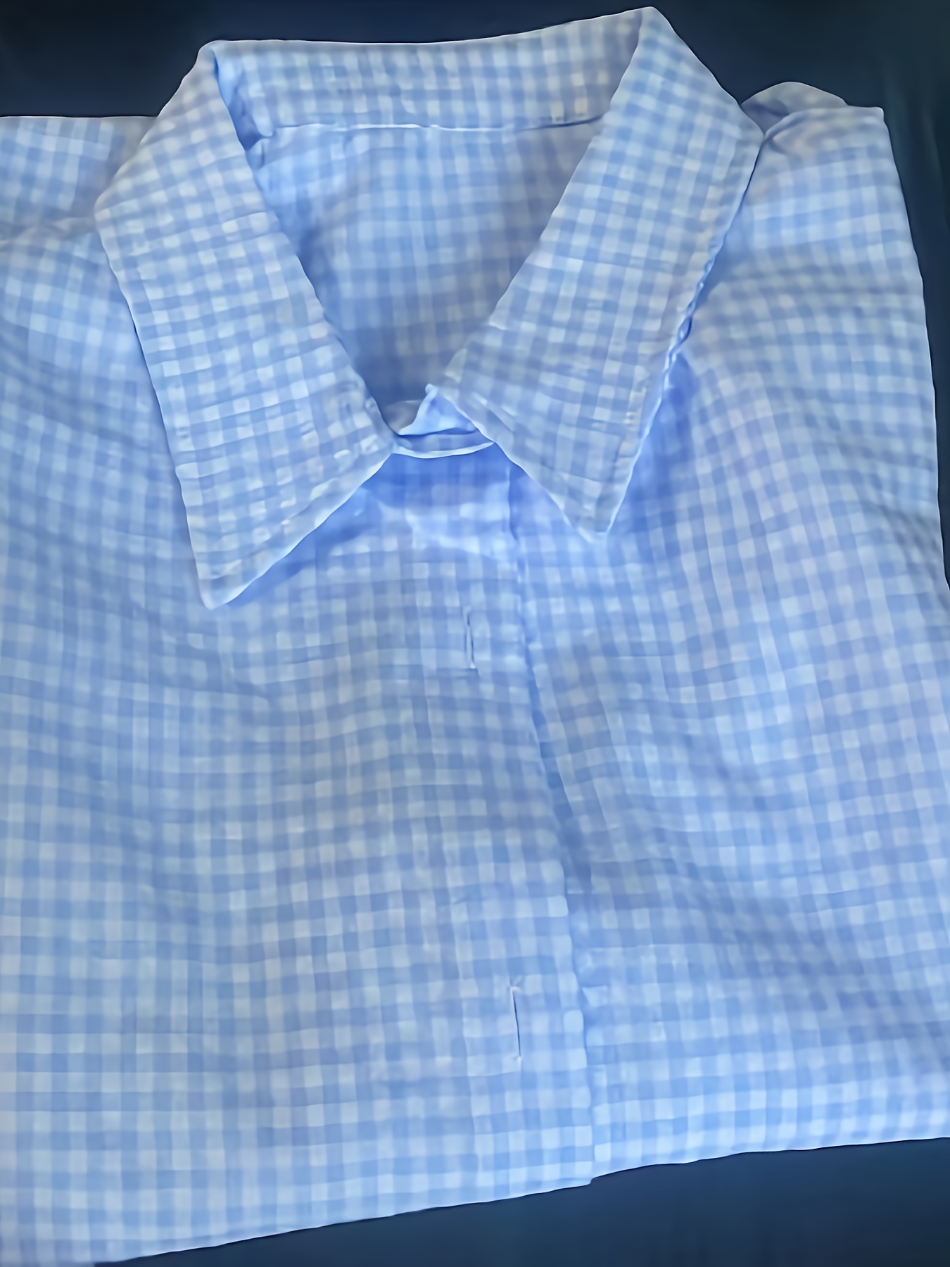 plaid print button front shirt casual short sleeve shirt for spring summer womens clothing details 5