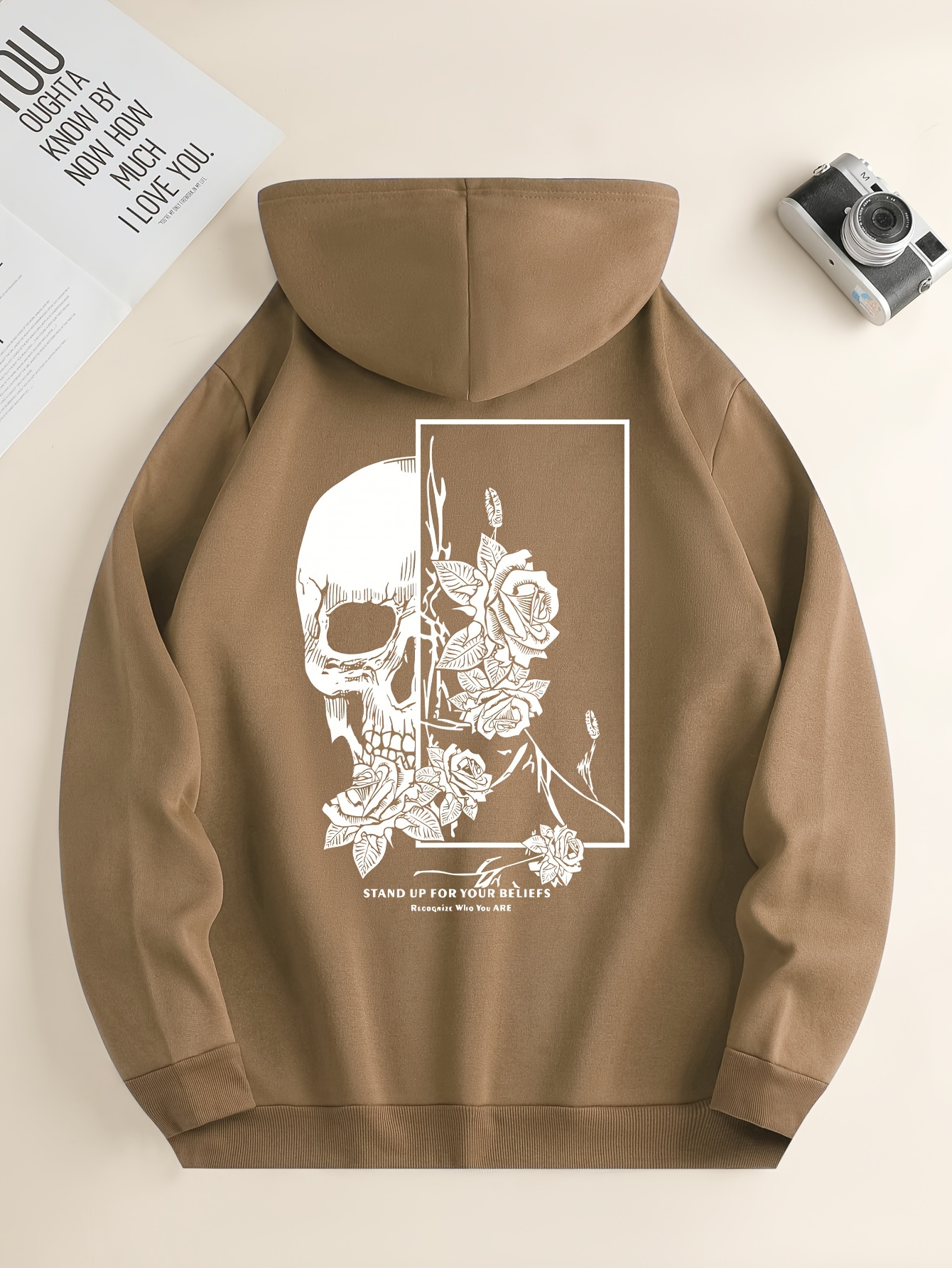 y2k stand up for your beliefs print hoodie cool hoodies for men mens casual graphic design pullover hooded sweatshirt retro color block streetwear for winter fall as gifts details 0