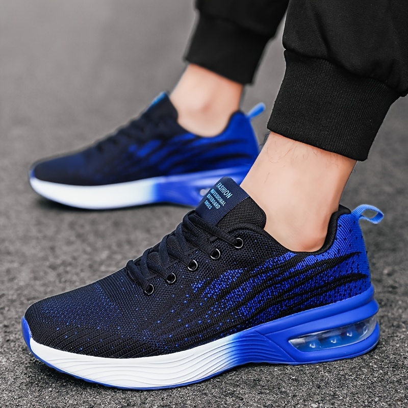 men air cushioned shoes shock absorption breathable lightweight non slip sneakers for jogging tennis gym training athletic shoes details 2