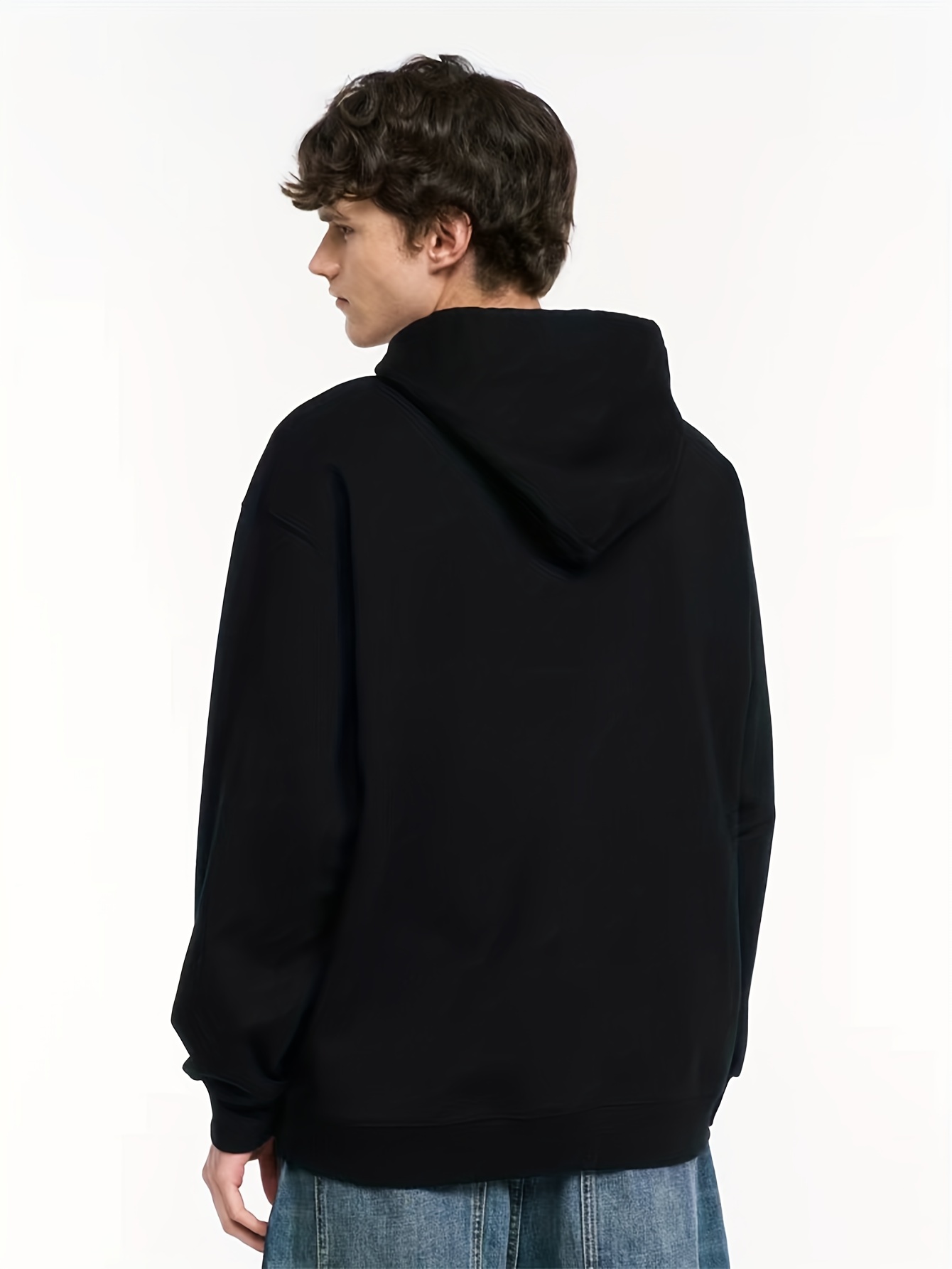 miami football print hoodies for men graphic hoodie with kangaroo pocket comfy loose trendy hooded pullover mens clothing for autumn winter details 6