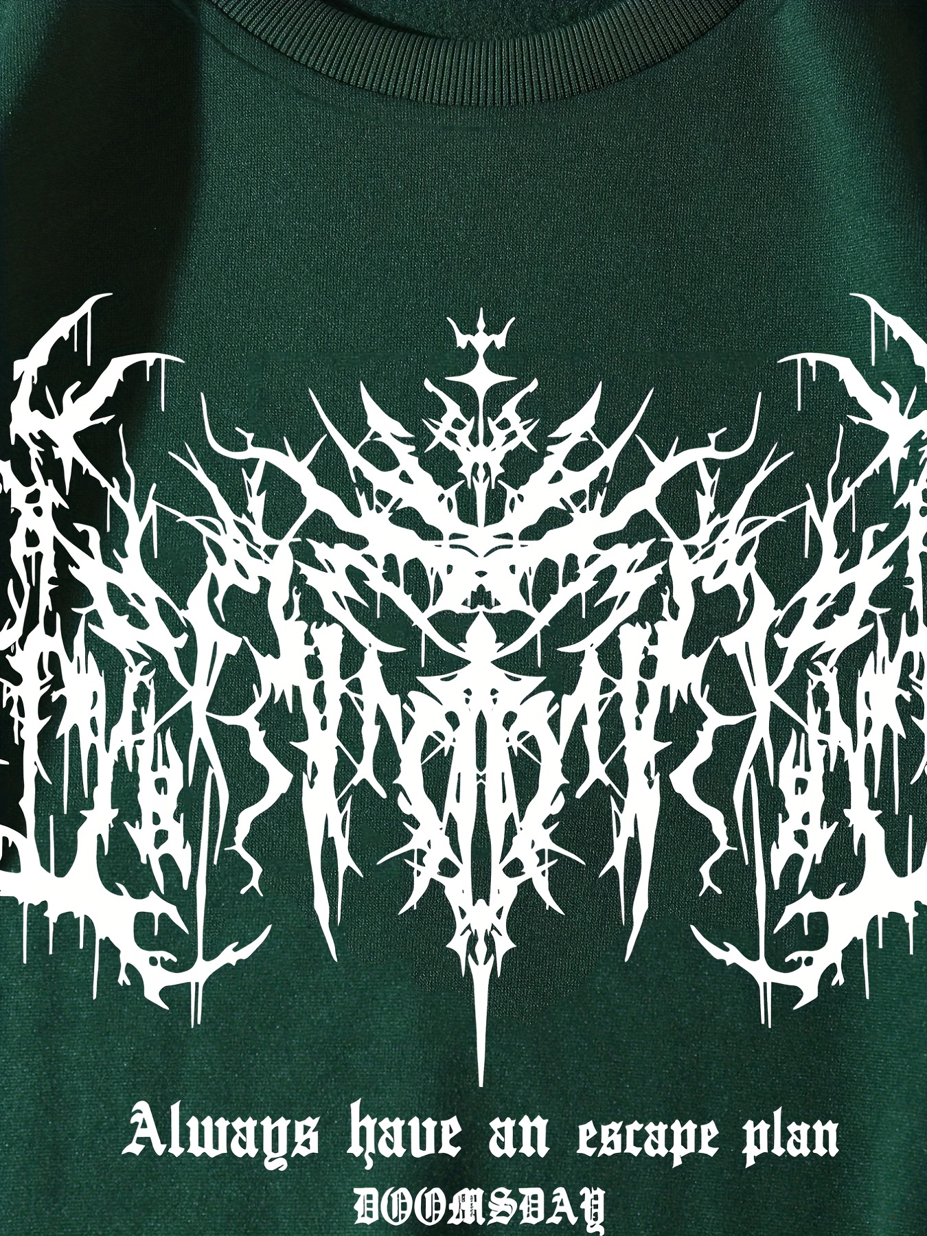 y2k skeleton thorns print sweatshirt mens casual graphic design middle stretch crew neck pullover sweatshirt for autumn winter details 12