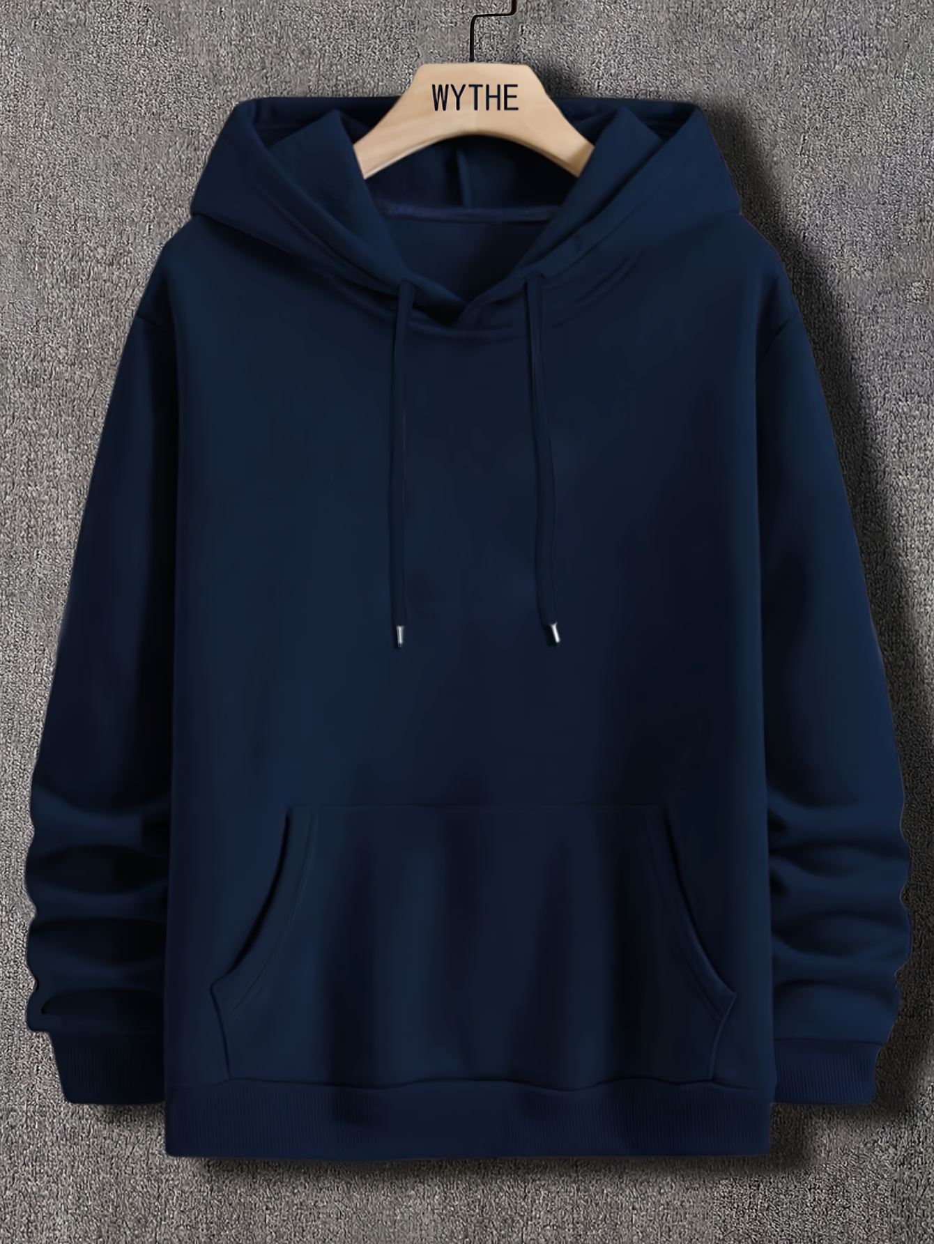 solid color hoodies, solid color hoodies for men graphic hoodie with kangaroo pocket comfy loose drawstring trendy hooded pullover mens clothing for autumn winter details 5
