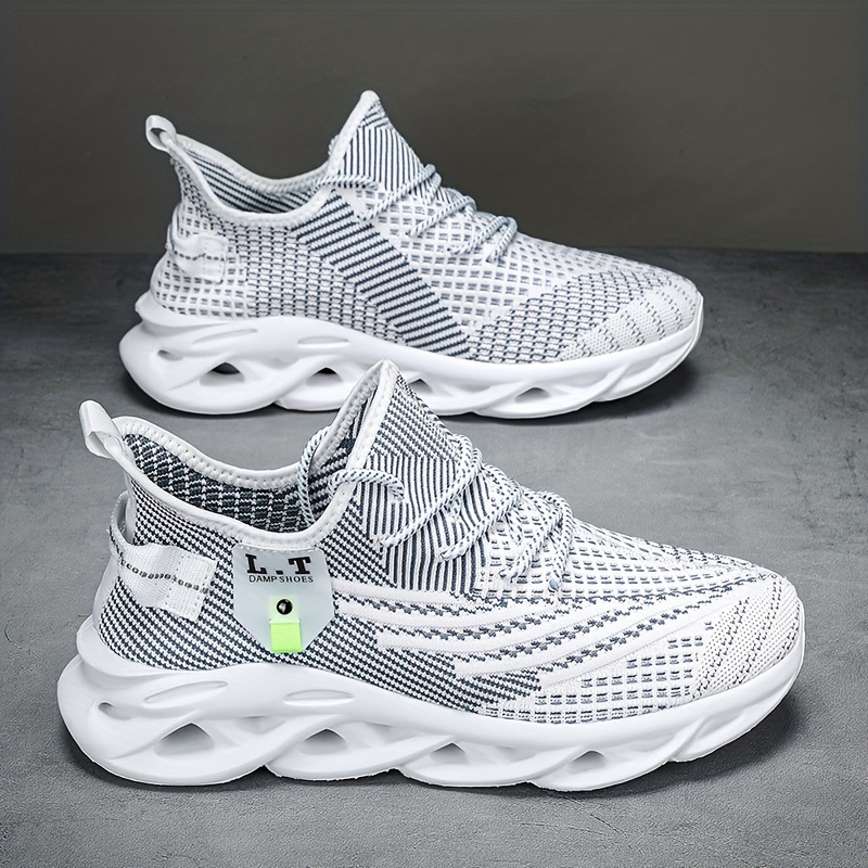 mens blade sneakers shock absorbing sneakers athletic shoes breathable lace ups details 6