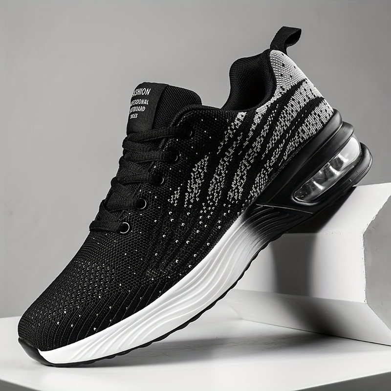mens wear resistant sneakers air cushioned athletic shoes breathable lace ups running basketball workout gym for halloween details 11