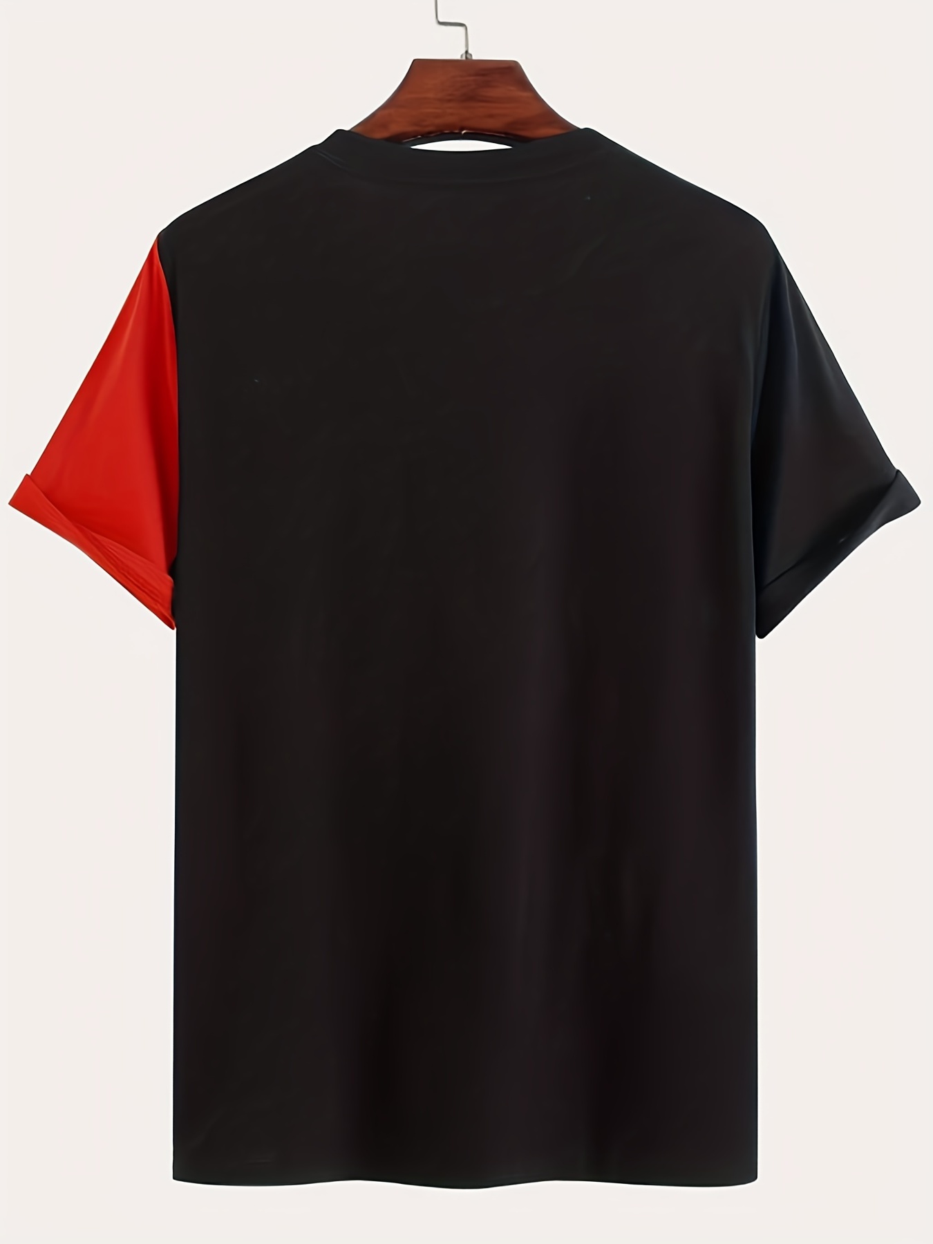 faith color block print t shirt tees for men casual short sleeve tshirt for summer spring fall tops as gifts details 10