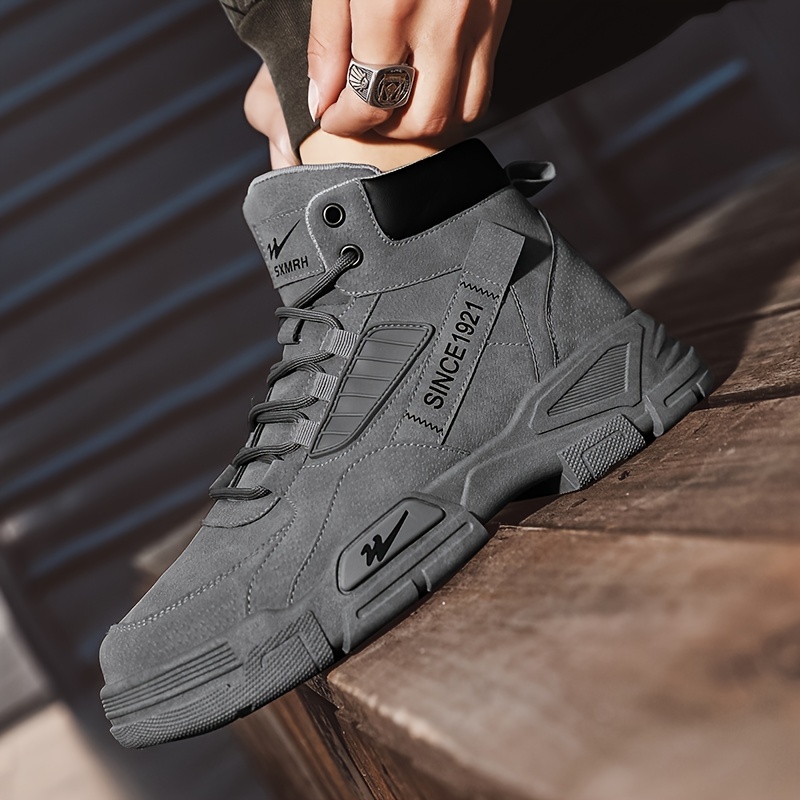 mens boots 2023 new durable round toe casual ankle boots high top outdoor shoes spring and summer details 8