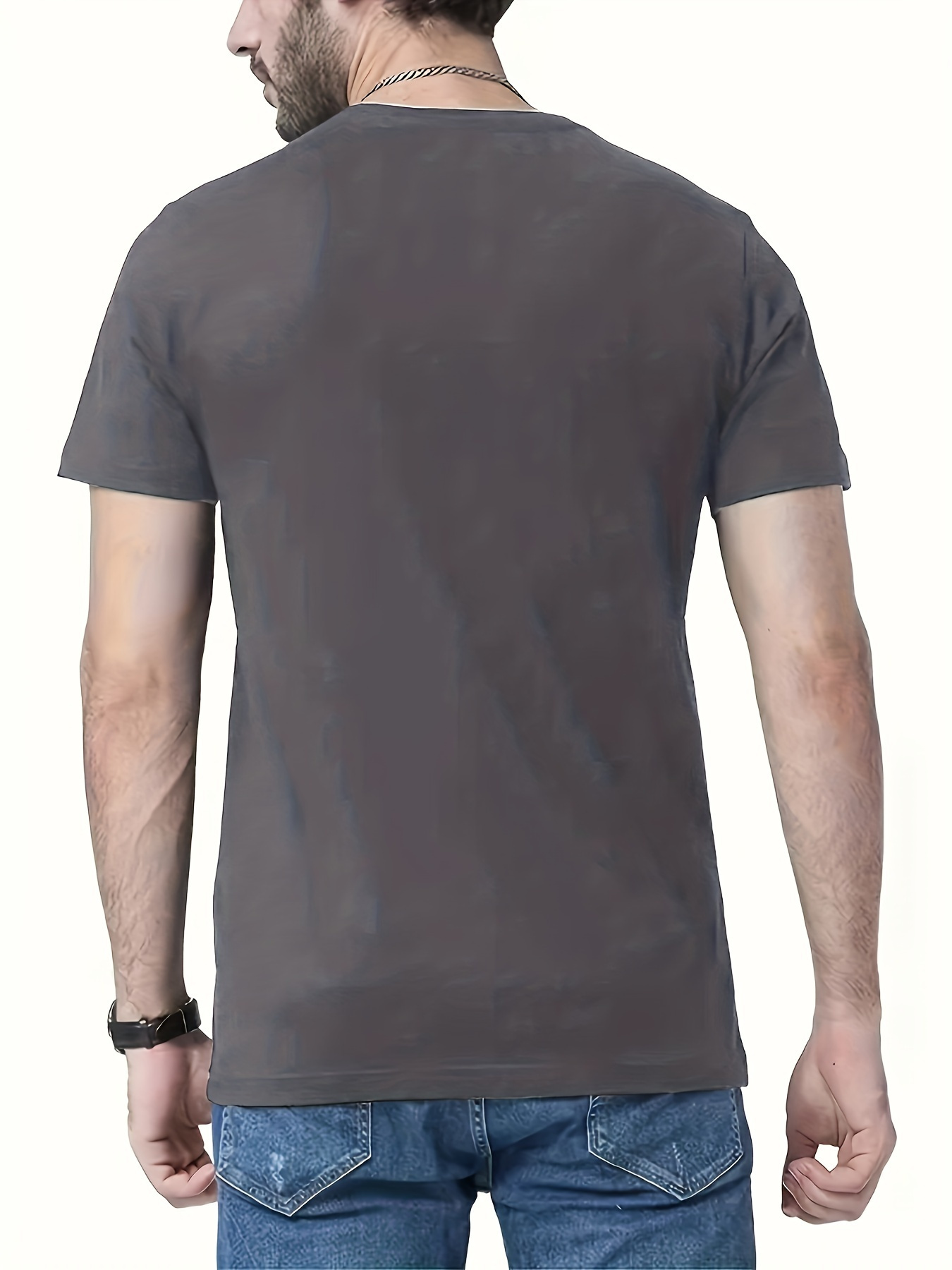 stay humble print mens short sleeve t shirts comfy casual breathable tops for mens fitness training jogging mens clothing details 3