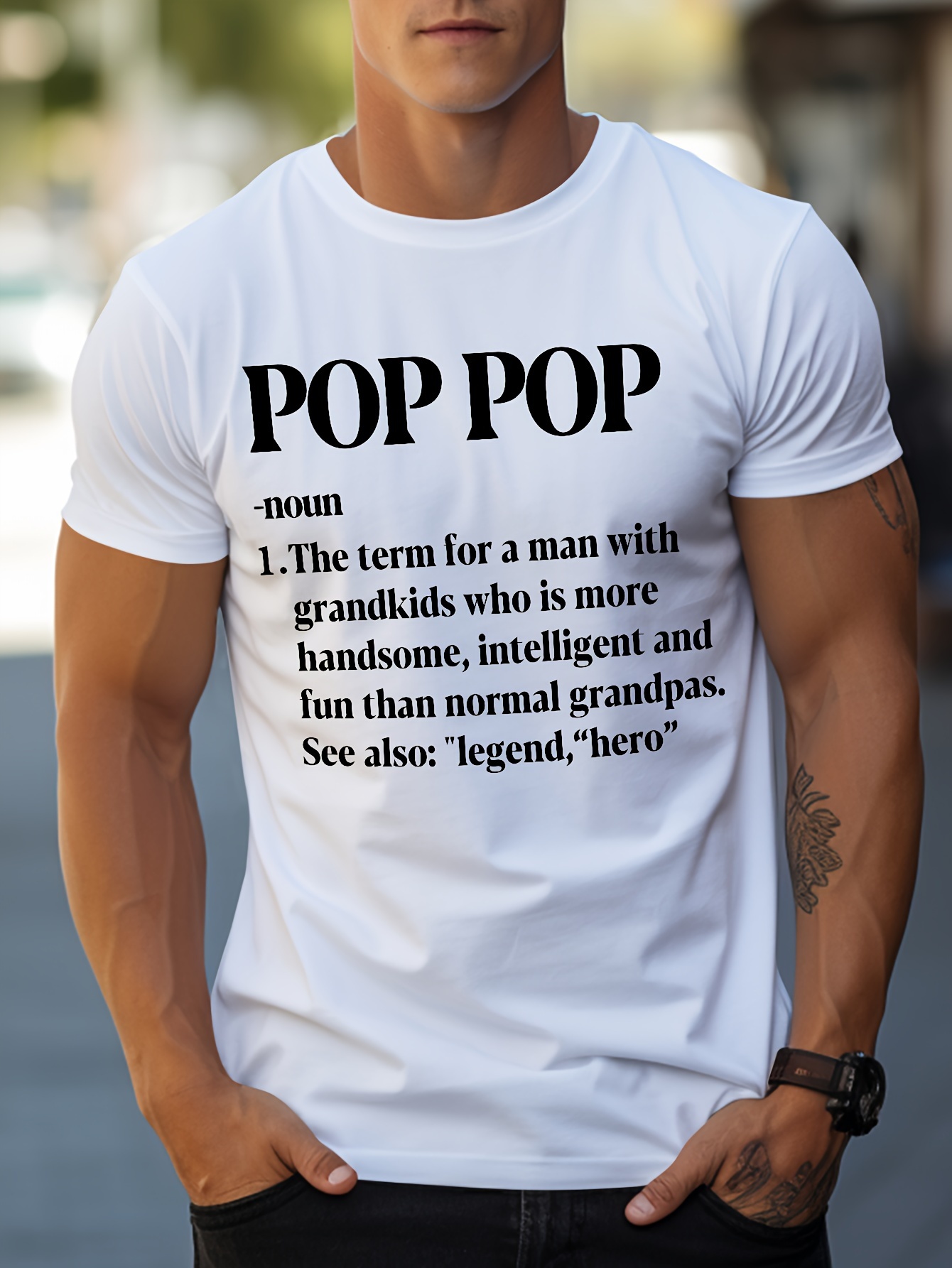 tees for men funny pop pop grandpa nickname print t shirt casual short sleeve tshirt for summer spring fall tops as gifts details 25