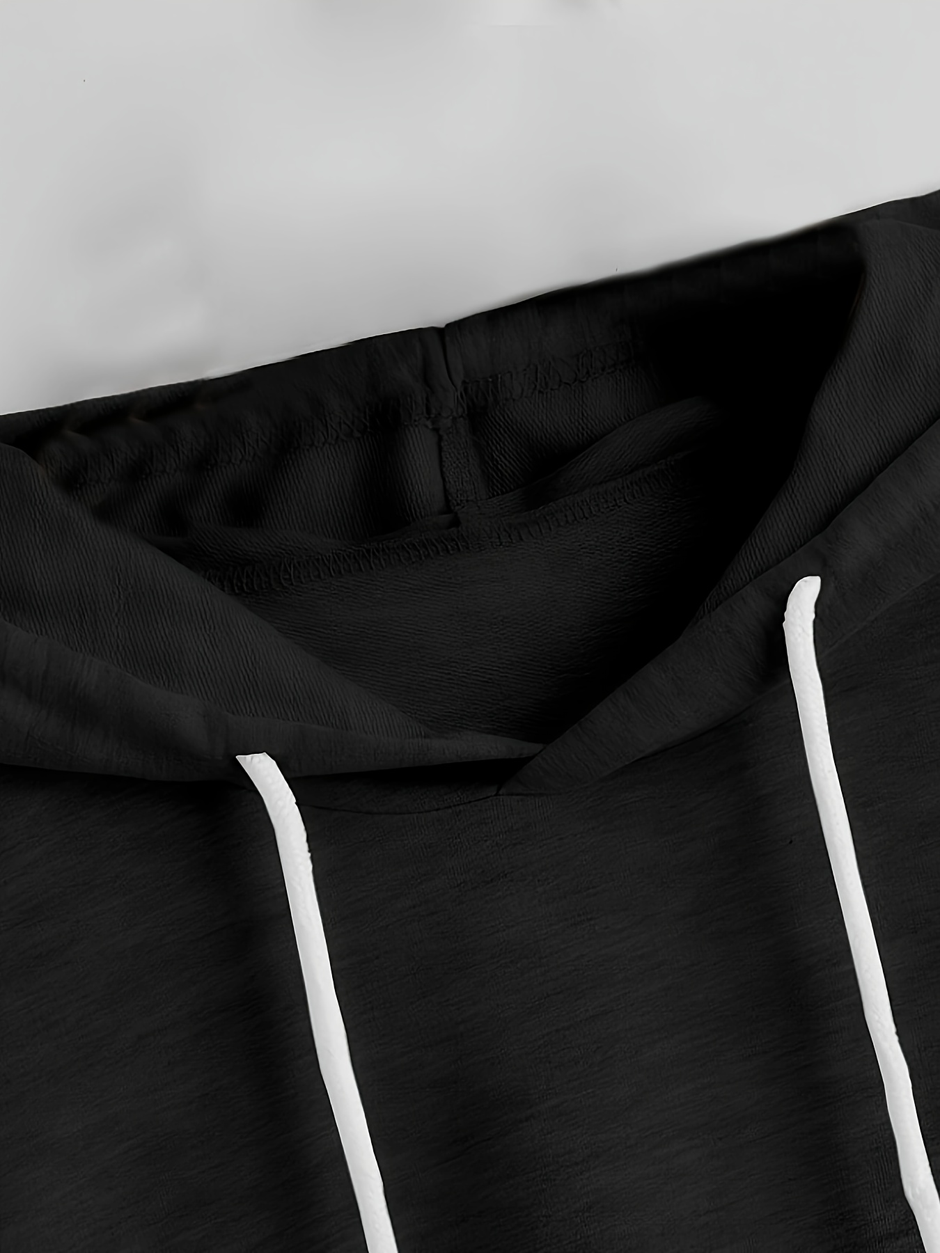 high low hem hoodie casual solid drawstring hoodies sweatshirt womens clothing details 2