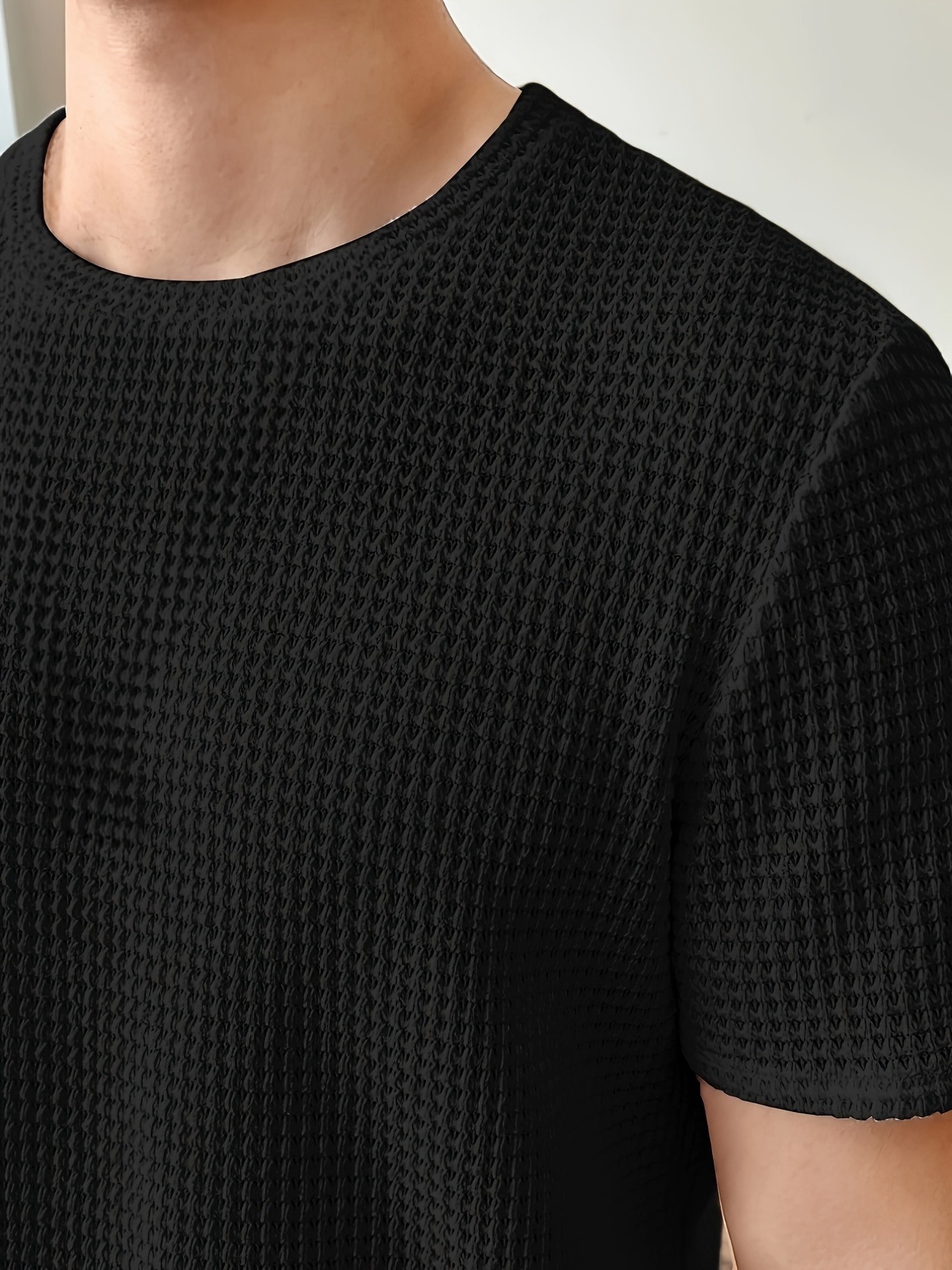 mens hollow out crew neck active t shirt casual comfy tees tshirts for summer mens clothing tops for daily gym workout running details 8