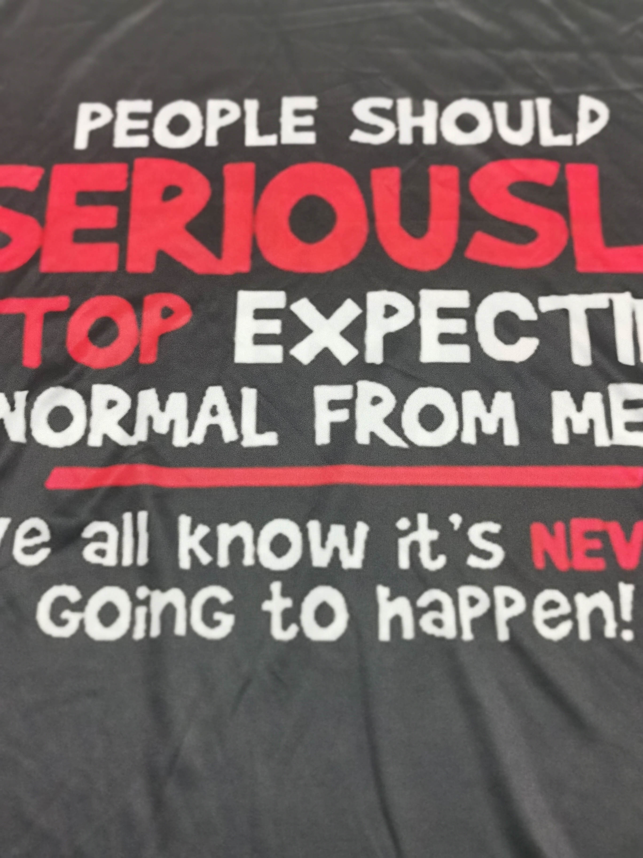 expecting normal from me slogan letter print mens novelty t shirt trendy vintage tees for summer details 4