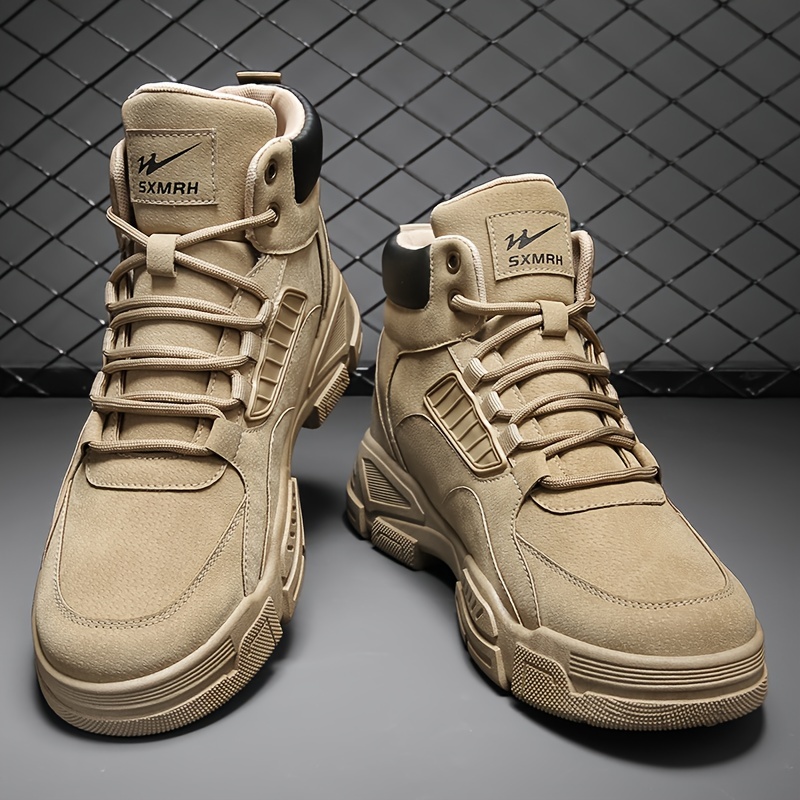 mens boots 2023 new durable round toe casual ankle boots high top outdoor shoes spring and summer details 3