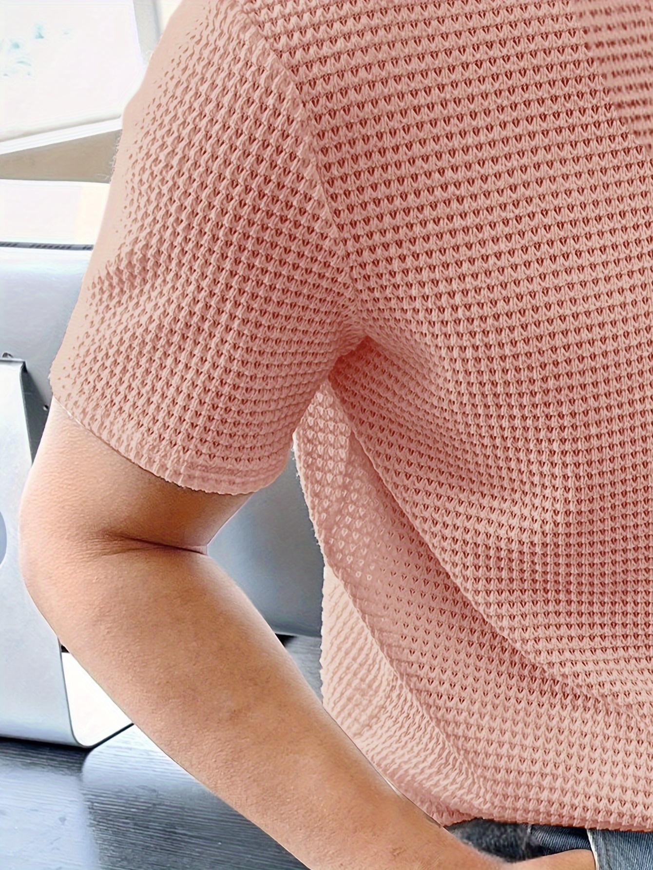 mens hollow out crew neck active t shirt casual comfy tees tshirts for summer mens clothing tops for daily gym workout running details 12