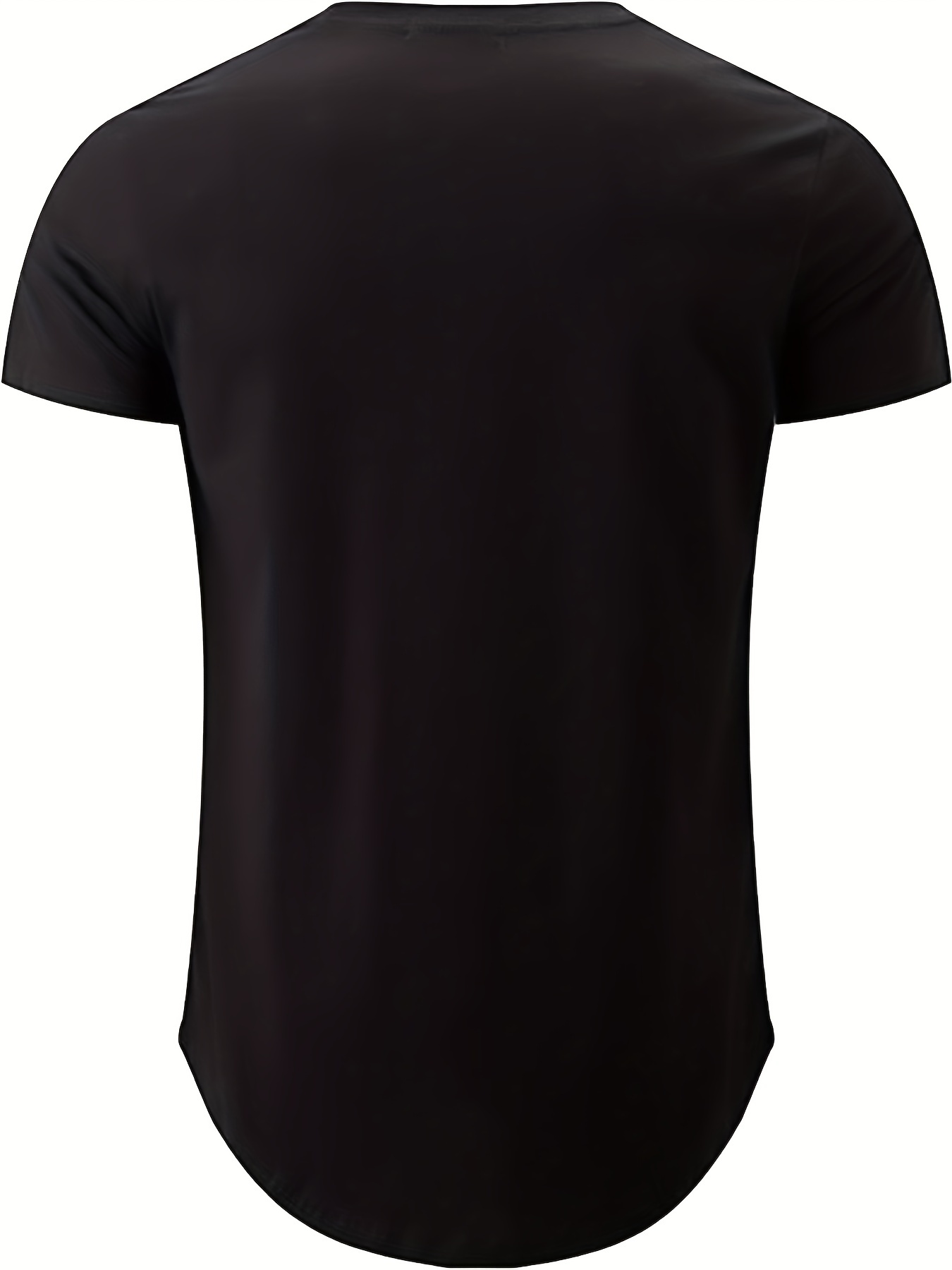 solid color mens comfy v neck medium stretch t shirt mens summer clothes mens outfits details 1