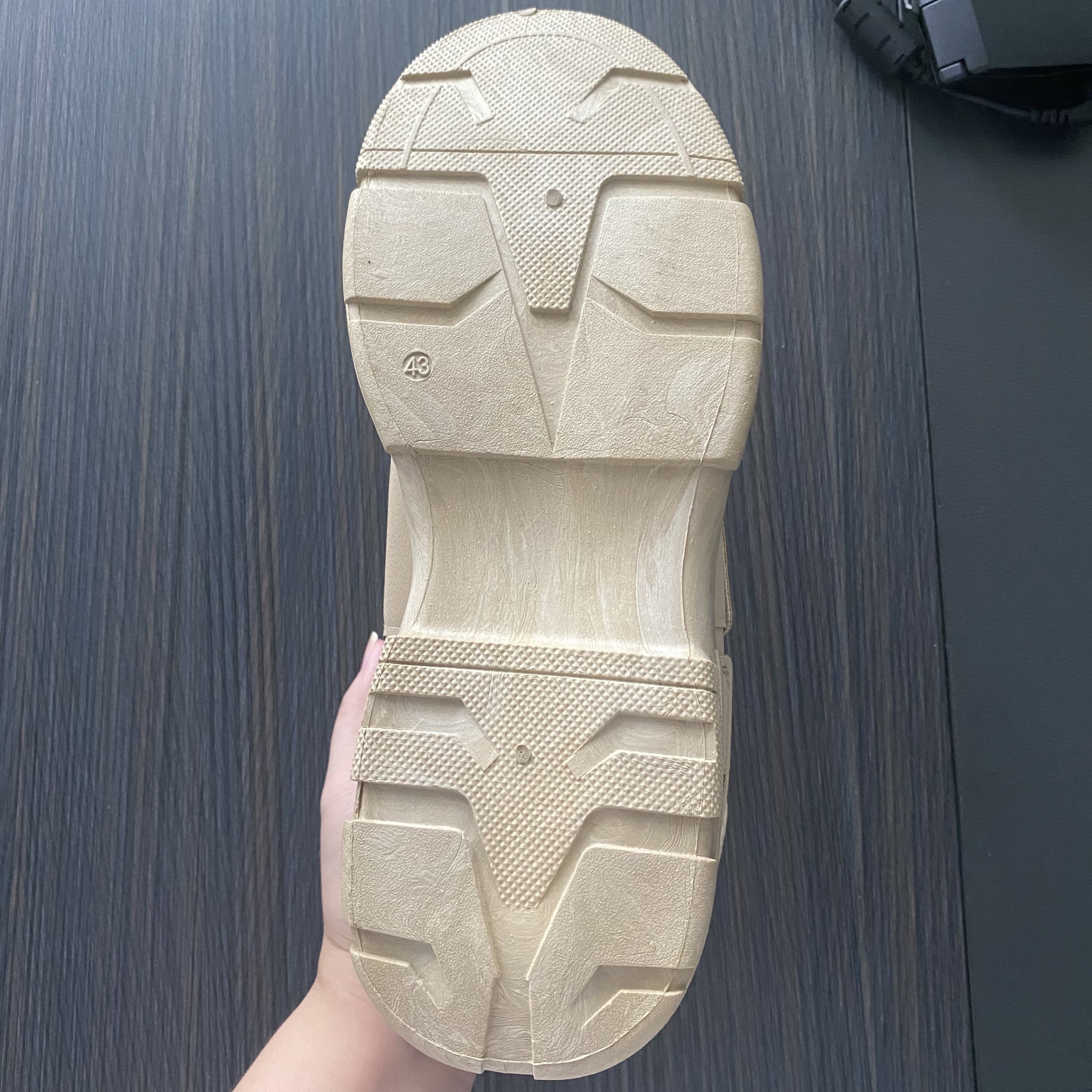 mens sturdy work boots lace up boots comfortable and breathable shoes sneakers details 7